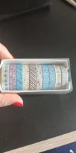 10 unids/set oro cinta de Washi de hoja de corazón lindo cinta adhesiva decorativa pegatina DIY Scrapbooking papelería
