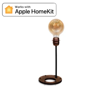 

Rustic Table Lamp with Apple HomeKit SMART + LED Globe form Lamp Bluetooth E27 Socket dimmable,6 W Light Bulb, Energy Class A 25