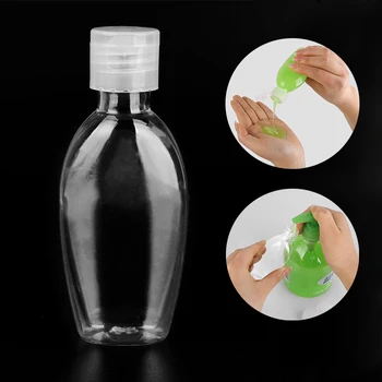 

50ml Oval Refillable Bottle Portable Shampoo Water Container Liquid Foundation Cosmetics Bottle Soap Dispenser for Traveling