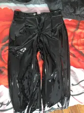 Adogirl-pantalones de piel sintética con cremallera para mujer, medias elásticas de media cintura, color negro, otoño e invierno, 2020