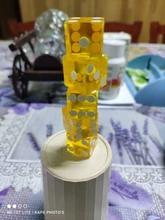 Casino Dice 19mm Numbers Clear Translucent 5pcs of with Razor-Edges And Matching Serial