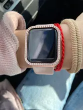 Funda protectora de Metal para Apple, parachoques de diamante ostentoso para Apple, funda para reloj Series 6 SE 5 4 3 2 1 38MM 42MM, fundas para Iwatch 5 4 40mm 44mm