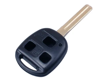 

Remote Key shell 3 buttons blank with blade TOY48 battery on without Transponder chip for Lexus GS300 GS400 GS430 GX470