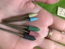 Juego de brocas de diamante para uñas, cortadores de manicura, piedra de cerámica de silicona, fresa eléctrica para máquina de manicura y pedicura, 6/7