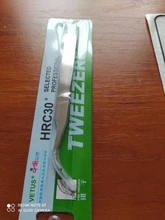 Vetus-Pinzas profesionales para pestañas, de acero inoxidable, antiestáticas, para extensión de pestañas postizas