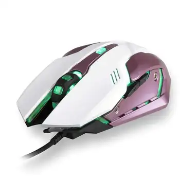 

Mouse gaming ngs gmx-100 pink - 1000/2400 dpi - 6 buttons + scroll-Lighting led 7 colors-usb cord 1.4m