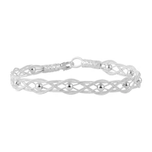 Серебряный 925 пробы Kazaziye браслет ручной вязки