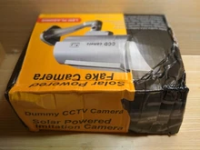 Simulación de cámara falsa de energía Solar, impermeable, cámara de vigilancia CCTV de seguridad interior, luz LED para destellear