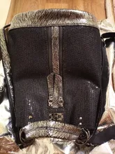 Mochila para ordenador portátil de cuero con lentejuelas para mujer, morral con cierre de personalidad, Mochila antirrobo de viaje