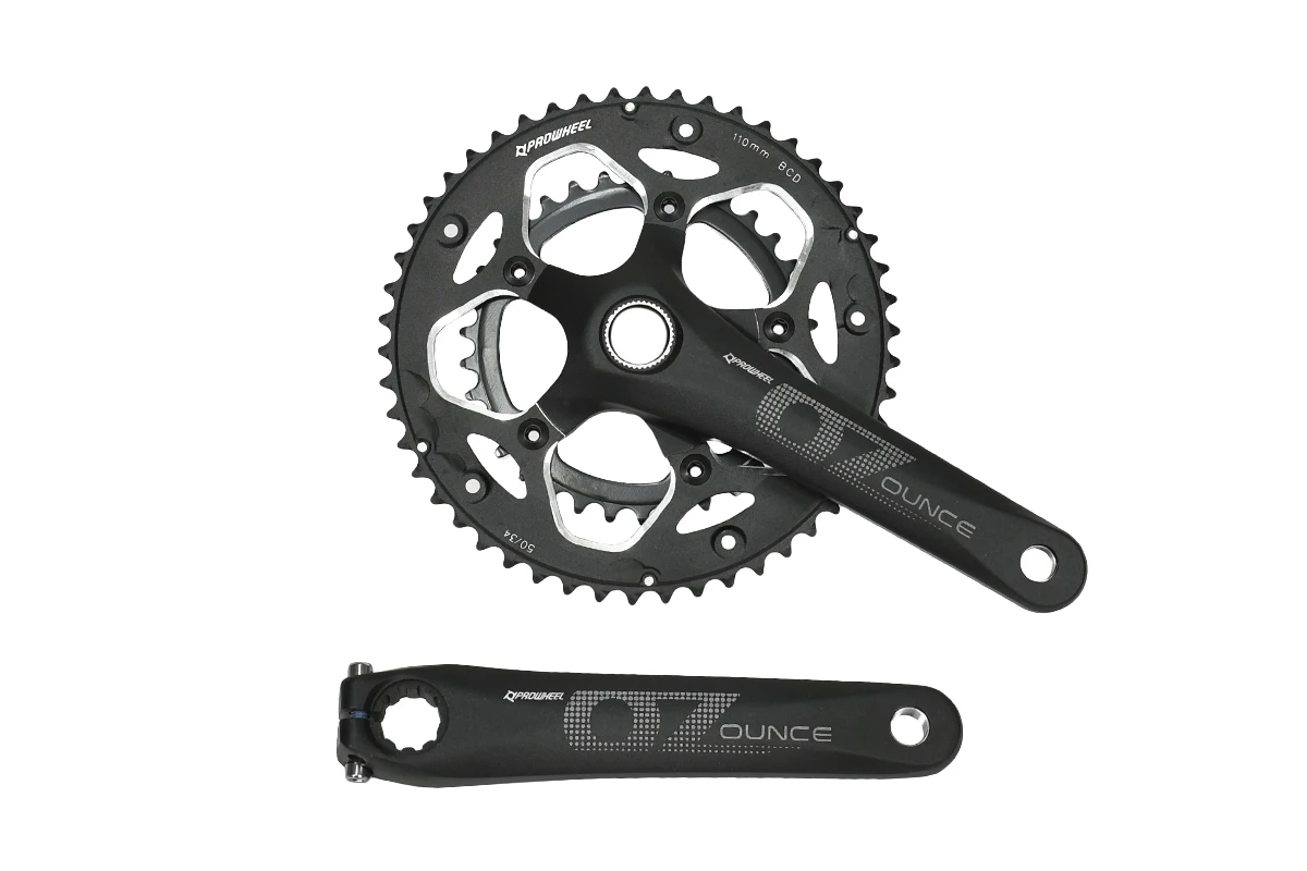 PROWHEEL Система ROAD OUNCE-521C-TT-N(50-34)AL-6061-T6 CHAINLINE:43.5 BCD:110 BB PW-BB68 черный чёрный 2 1" |