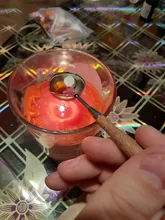 Cuchara de cera de lacre Anti-caliente mango de madera Retro cera estampado cucharas tarjetas de invitación sellos decorativos artesanía