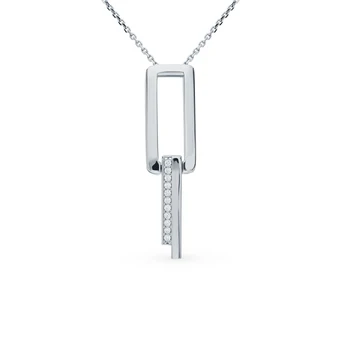 

Silver Pendant with cubic zirconia sunlight sample 925 test