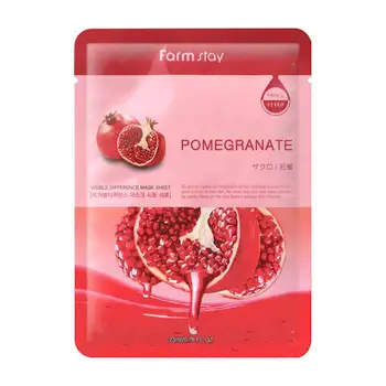 

Fabric mask farmstay visible difference Pomegranate Mask Pack