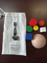 Juguete de bloques de construcción de madera coloridos para niños, juguetes educativos para bebés, forma de pila y Color, juego de entrenamiento de equilibrio, enviar bolsa