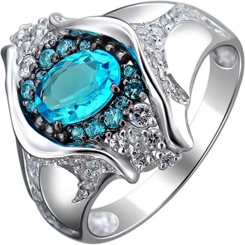 

Esthete ring with cubic zirconia and Swarovski crystals in silver