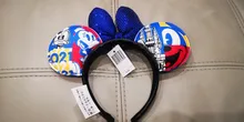 COSTUME Headband Bows EARS Space Plush Cosplay Big-Sequin Adult/kids Disney