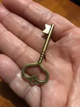 4 piezas de llave de bronce antiguo de 4 piezas de aleación de Metal de Color 46mm accesorios de bricolaje