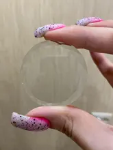 Utensilio de extensión de pestañas de alta calidad, piedra de Jade redonda, soporte de pegamento para pestañas, paleta adhesiva