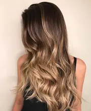 JONRENAU-Peluca de cabello sintético con flequillo para mujer, pelo largo ondulado Natural, Rubio mixto, marrón claro, para fiesta, Blanco/negro