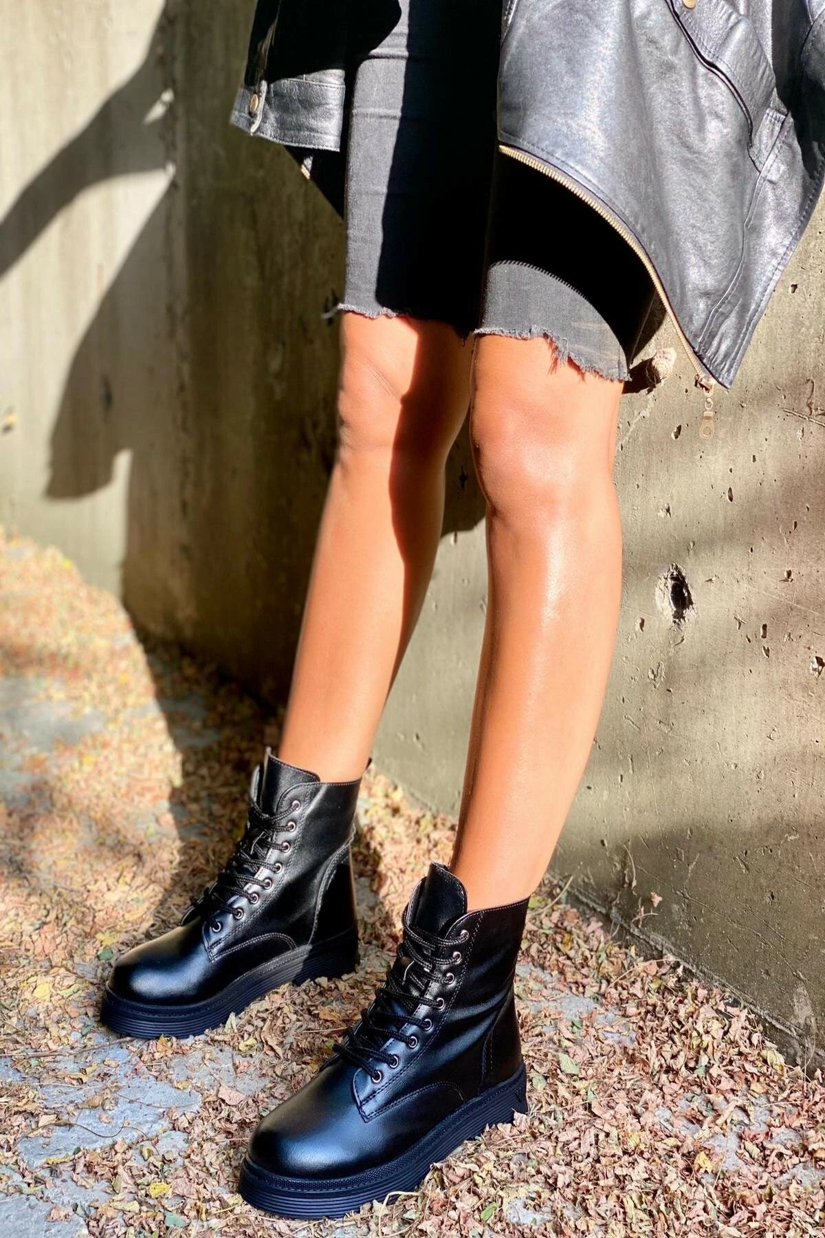 Botas negras para mujer, botines postales de calidad, cómodos y ligeros, con estilo, nueva calidad, 2021|Botas hasta el tobillo| - AliExpress