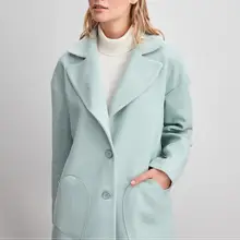 Trendyol Короткое шерстяное пальто с принтом сердца TWOAW20KB0181