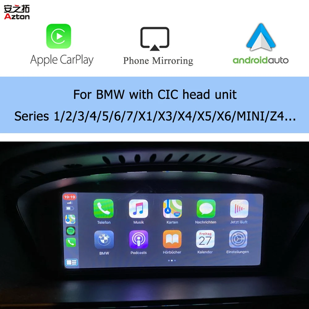 Bmw cic,apple carplay,android auto interface,1/2/3/4/5/6/7/x1/x3 