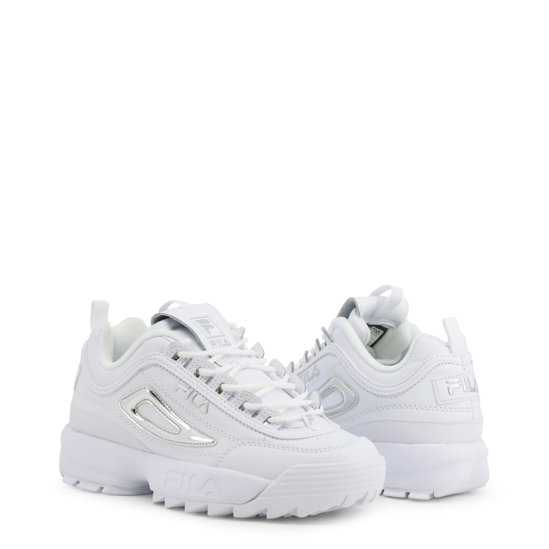 Ряд DISRUPTOR-2-METALLIC-ACCENT_702 женщин белый 103810. Цвет: белый, размер: EU 36Fila633641963085
