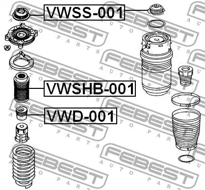 Опора амортизатора переднего VW Touareg all 02, Porsche Cayenne