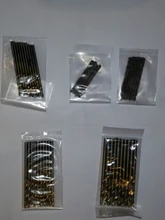 50 Uds Brocas recubiertas de titanio conjunto HSS acero de alta velocidad brocas conjunto de herramienta de alta calidad conjunto de herramientas de mano 1/1, 5/2/2, 5/3mm