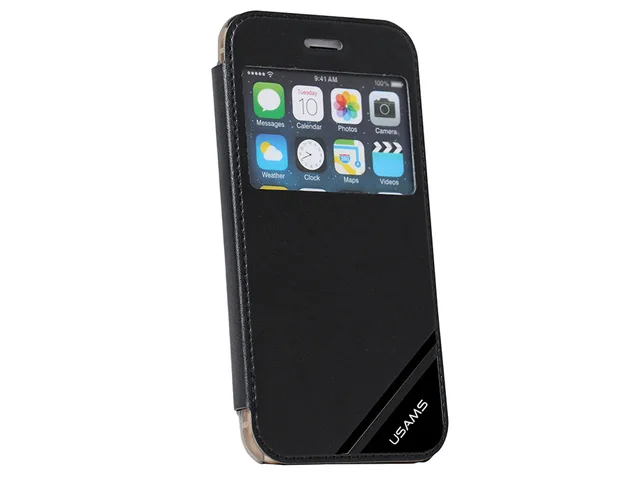 Чехол USAMS Viva Series для Apple iPhone 6 plus (черный кожаный) | Мобильные телефоны и аксессуары