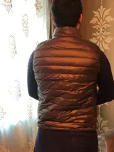 Abrigo de invierno para hombre, chaleco de plumas de pato blanco 2020, chaqueta portátil Ultra ligera sin mangas, chaleco portátil para hombre 90%