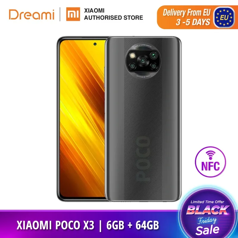 Global Version Xiaomi POCO X3 6GB RAM 64GB ROM 