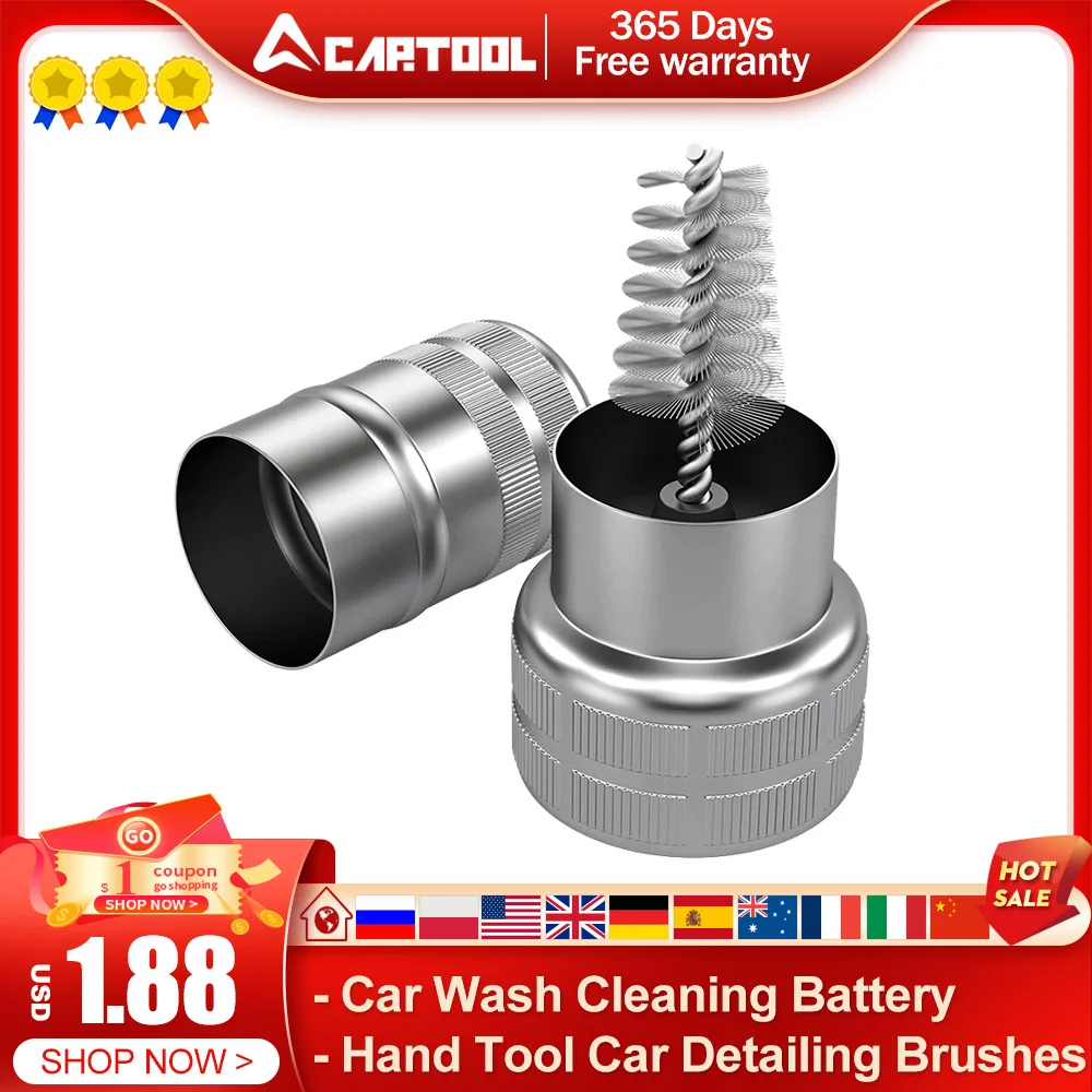 Auto Car Wash Cleaning Battery Wire Brush Post Terminal Cable Cleaner