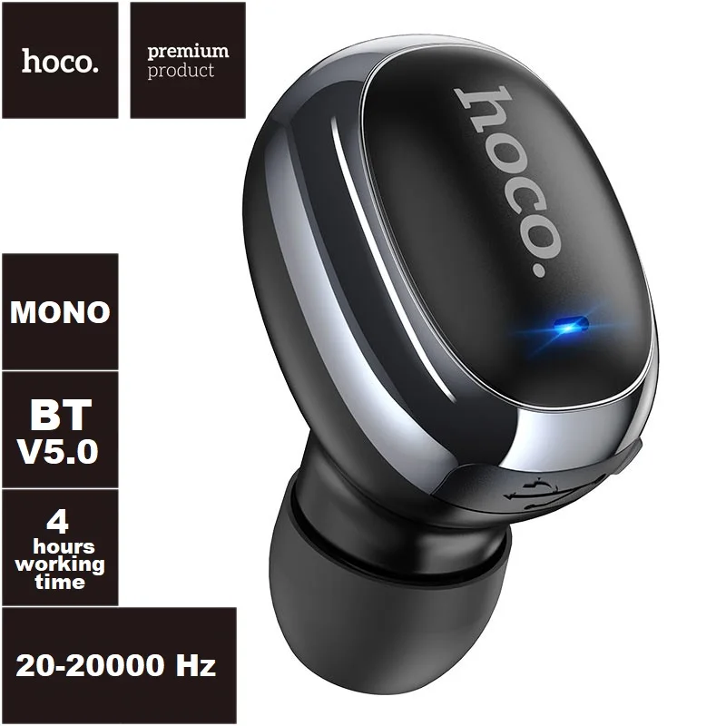 Bluetooth headset HoCo E54 Mia mini BT 5.0 Mono plug-in (black) | Электроника