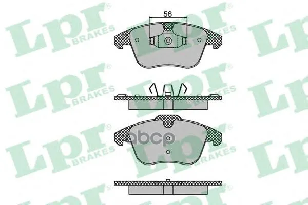 Колодки Тормозные Citroen C4 Picasso/Ds4/Peugeot 5008 1.6-2.0 06- Передние Lpr 05p1480 Lpr арт. 05P1480