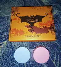 2 unids/par-lentillas de colores para disfraz de Halloween, lentes de contacto para ojos de Anime, colores para Cosplay, Rojo