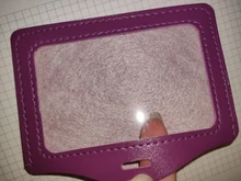 Portatarjetas de cuero Pu para hombre y mujer, protector de cuero Pu para estudiante, oficina, autobús, identificación, Hospital, enfermera, tarjeta de entrada, 1 Uds.