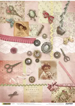 

Rice paper for Decoupage "" craft Premier "", A3, 25 g/m, needlework cp01531