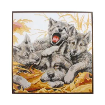 

03.008 set for embroidery 'palette ''Papa doma', 26x27 cm