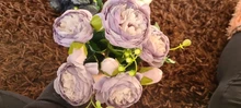 Small Bouquet Rose-Peony Spring Silk-Flowers Flores Wedding-Decoration Artificial Beautiful