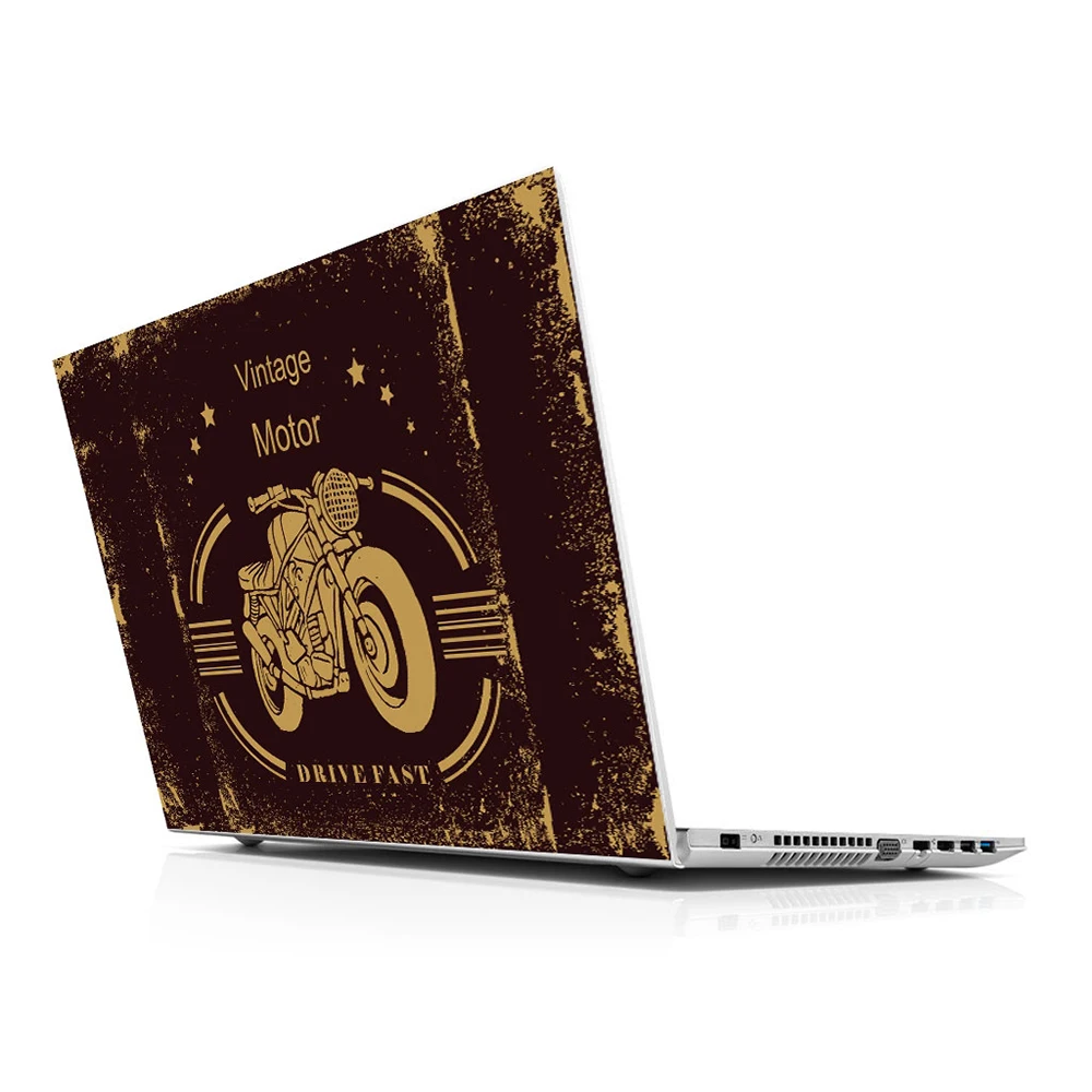 Sticker Master Vintage Motor Universal Laptop Skin Per 13 14 15 15.6 16 17 19 "Inc Notebook Decal Per Mac, Dell, Acer, Hp, Toshiba, Asus