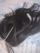 Extensiones de pelo brasileñas con malla, accesorio capilar ondulado de 22 pulgadas con parte en T, color natural y cierre de encaje 4x1