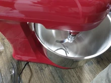 Tazón de acero inoxidable con motor de 4,5l CC, mezclador planetario silencioso, soporte de alimentos de 6 velocidades para cocina, mezclador de crema, batidor de huevos, batidora de masa