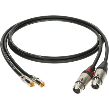 

Alpf020 acoustic cable xlrf-RCA, 2 m, 2 pcs, Klotz