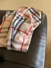 Camisa informal de moda para mujer, camisa de gasa con solapa y manga larga con estampado de labios, a cuadros, nueva de 2020