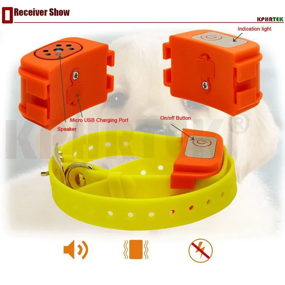 Intelligent Dog Training Collar Device KPHRTEK Walkie talkie Vibration Function Training Collar 100g2280