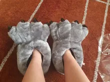 Paw-Slippers House Shoes Furry Plush Funny Winter Men's Indoor for Unisex Bear