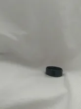 Anillo de titanio inoxidable para hombre y mujer, 8mm de ancho, negro, alta calidad, joyería de boda