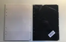 Papel de mesa A5/A6, planificador con divisor de páginas con 6 agujeros, 5 uds.