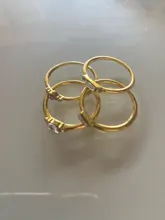 IPARAM-Conjunto de 4 anillos de circonita de cristal para mujer, juego de anillos de oro 2020, set de anillos de compromiso bohemios vintage para mujer, joyería para fiesta